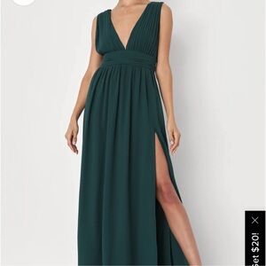 Heavenly Hues Forest Green Maxi Dress — Lulus